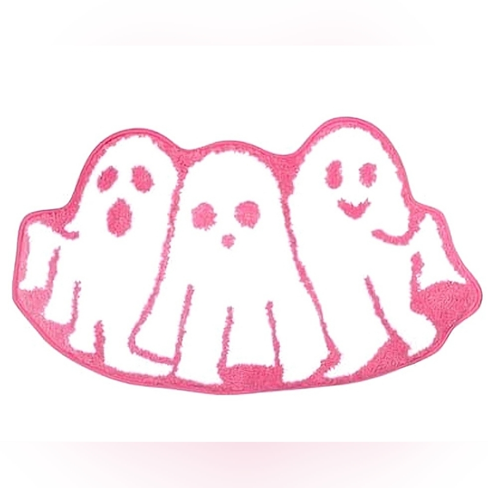 NEW Pink Ghost Bath Rug Mat